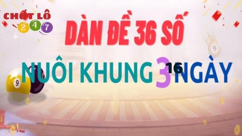 Cách vào tiền nuôi dàn đề 36 số