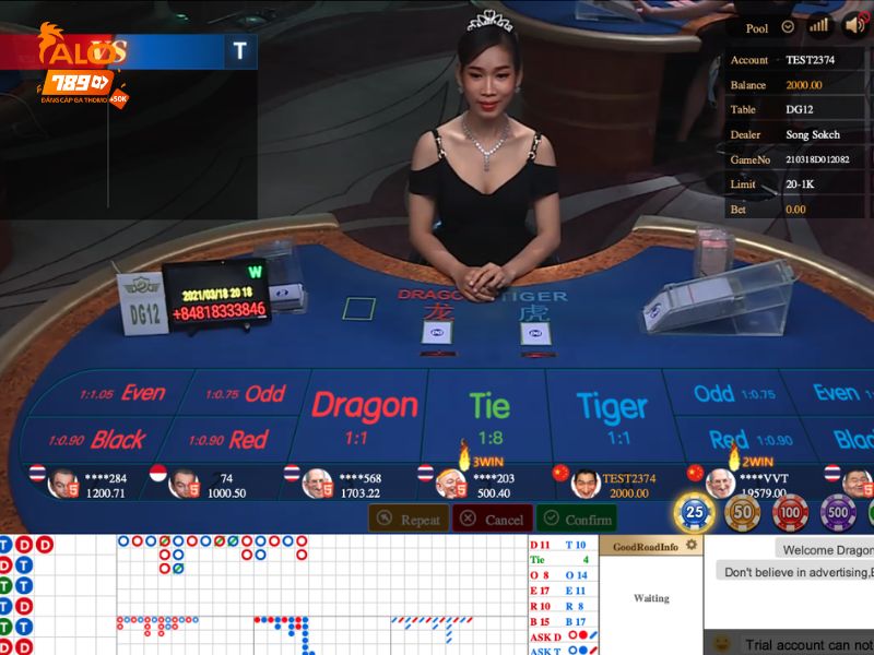 Không nên bỏ qua bàn cược Rồng Hổ tại Dream Gaming